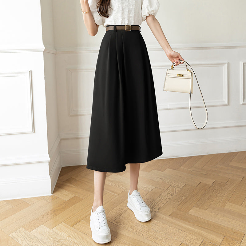 High-waisted long skirt 