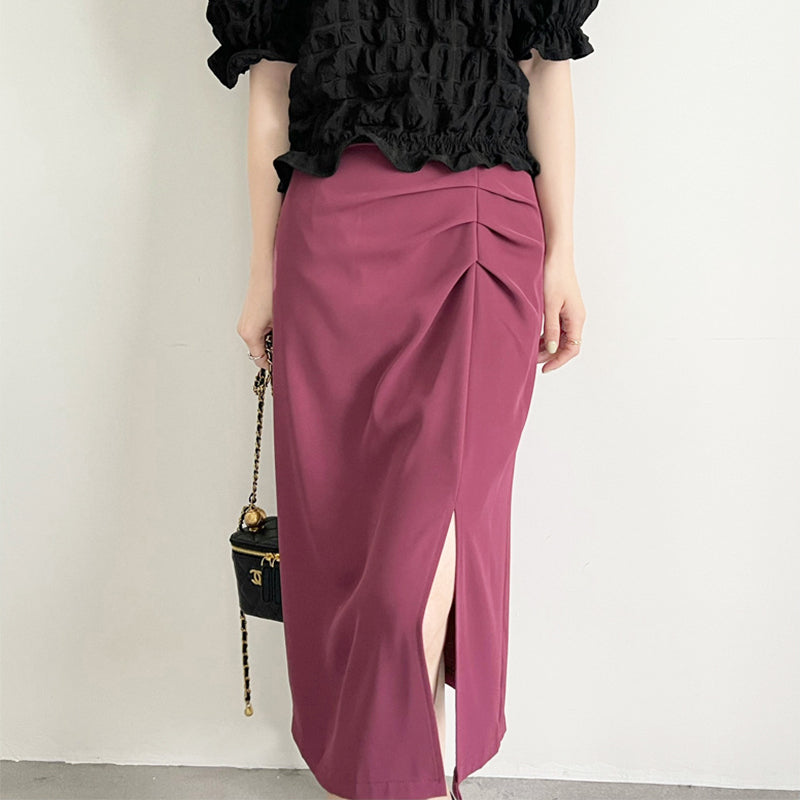 SAモノグラム柄サッカーストレッチスカート (WOMENS) | St