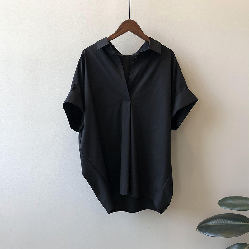 半袖シャツ/--/コットン/BLK/62410402// Cotton Short Sleeve Shirt – INSCRIRE